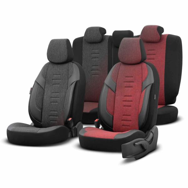 XAPLOT86756-55 Komfortables Autositzbezug-Set Universal – Sportliches Design & Hoher Sitzkomfort